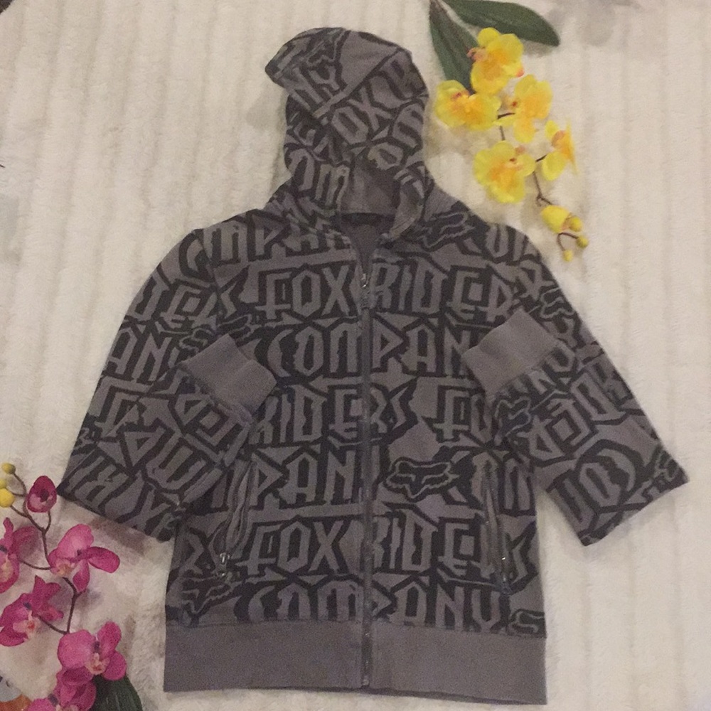 Fox zipup hoodie